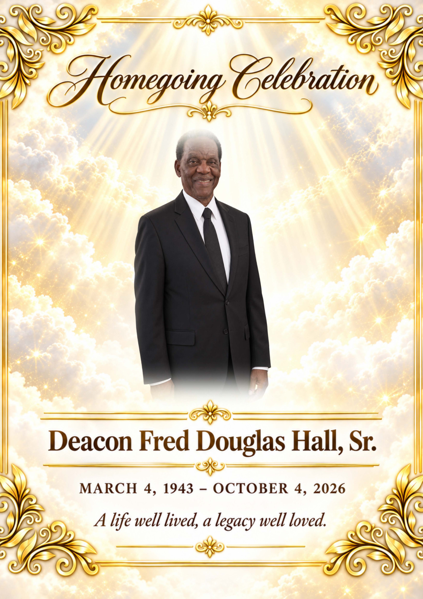 Original memorial program page 1